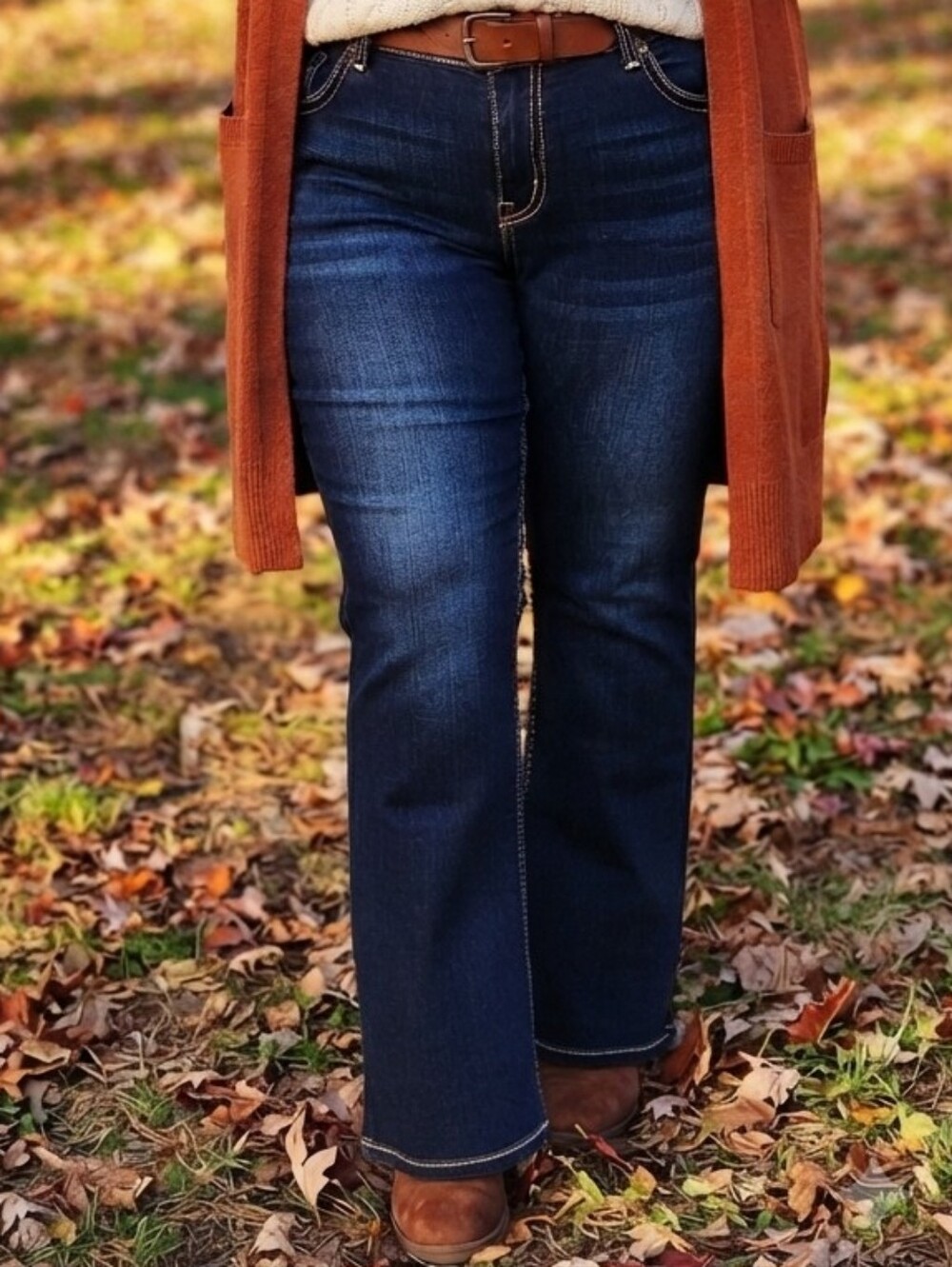 Ariya Jeans Plus Size 24 Dark Wash Bootcut Denim Excellent Used Condition EUC